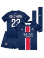 Paris Saint-Germain Randal Kolo Muani #23 Domácí dres pro děti 2024-25 Krátký Rukáv (+ trenýrky)